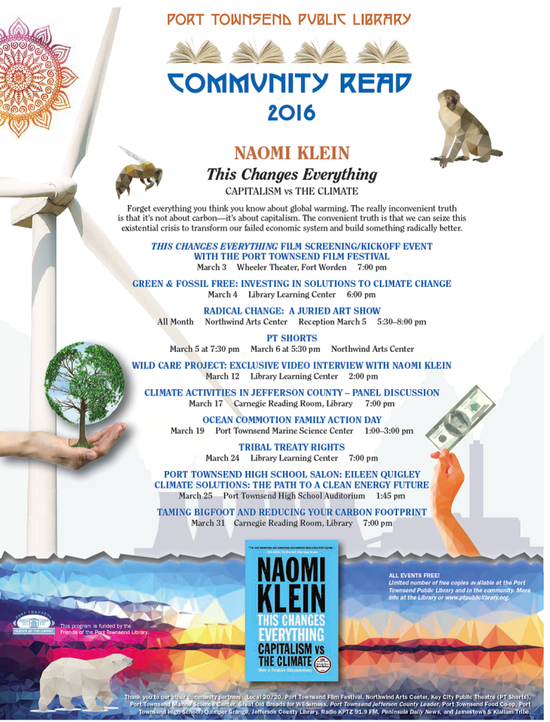 March 2016 Community Read - A Month of Climate Change-Focused Events