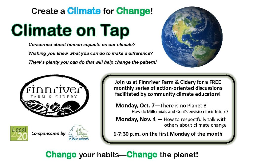 Climate on Tap Series - 10/7 - There is No Planet M - How Millennials and GenZs Envision Their Future