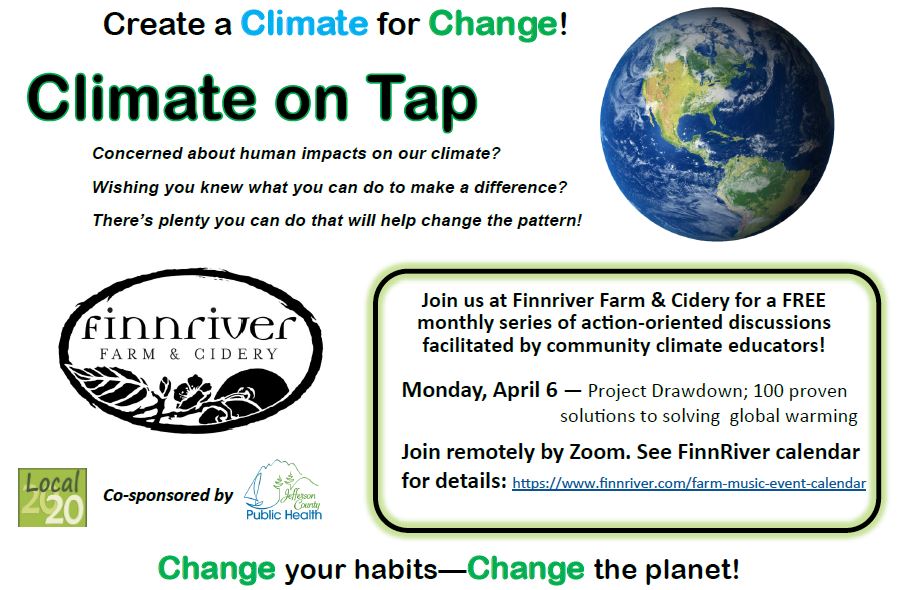 Climate on Tap – Mon. April 6th – Live! Online!!